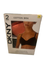 Load image into Gallery viewer, DKNY 2 PACK BRA Coral And Black RRP £30 SIze S
