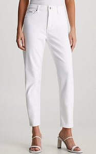 Calvin Klein Mid Rise Slim Jeans Ankle Grazer White RRP £110