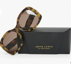 John Lewis Glam Oval Oversized Sunglasses