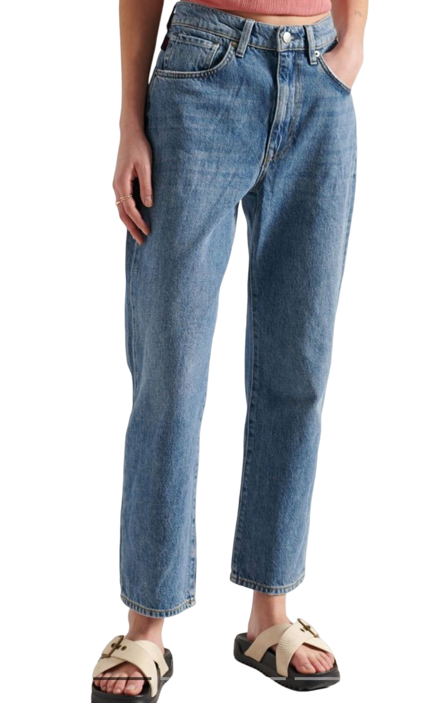 Superdry Ladies High Rise Straight Jeans RRP £64 28/30